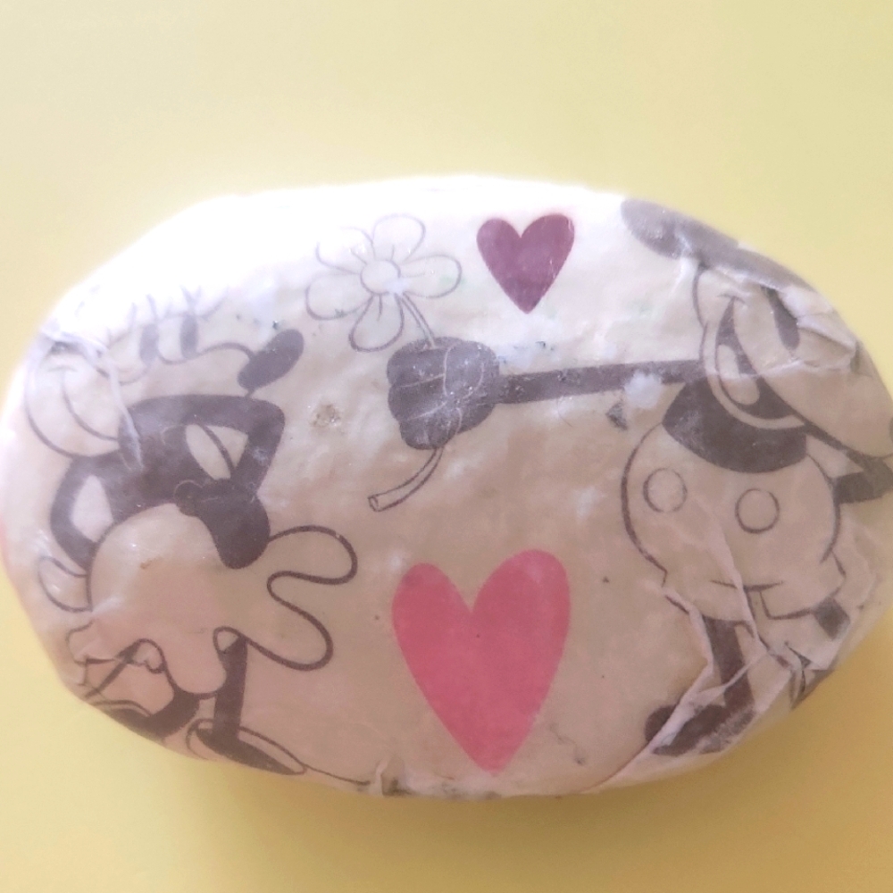 Handcrafted Minnie & Mickey Paperweight Rock